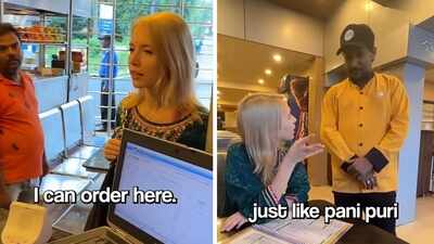 Video: Russian tourist rejects pani puri, tries bhel in Goa; her unexpected reaction gets people talking