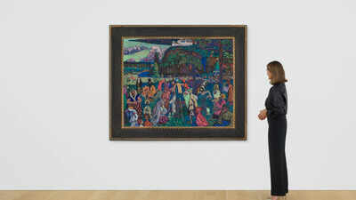 A Kandinsky masterpiece stolen by the Nazis in 1940 was returned to the heirs of its Jewish owners in 2023; the 1907 painting has now sold at auction for nearly $42 million