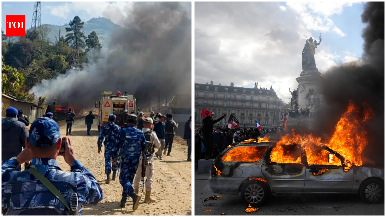 Evening news wrap: Manipur on boil again as 3 killed by militants; France PM orders curfew as protests grow &amp; more