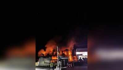 Fire at Balotra handloom store destroys Diwali stock worth crores