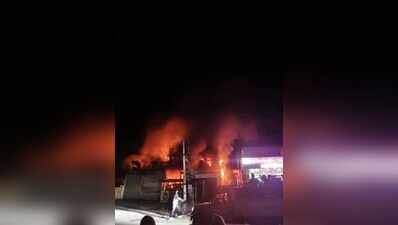 Fire at Balotra handloom store destroys Diwali stock worth crores