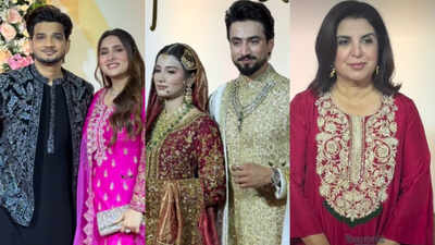 Faisal Shaikh aka Mr Faisu and Tanya Siddiqui's wedding reception: Farah Khan, Gaurav Khanna, Munawar Faruqui, Ankita Lokhande and others attend