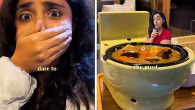 Video: Taiwan cafe serves food in toilet bowls and drinks in urinal-shaped holders; Indian content creator rates experience 10/10