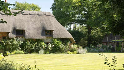 In 2008, Sienna Miller bought a 16th-century thatched cottage and later replaced its gravel driveway with a wildflower meadow; now, the half-acre retreat is on sale for £1.75 million