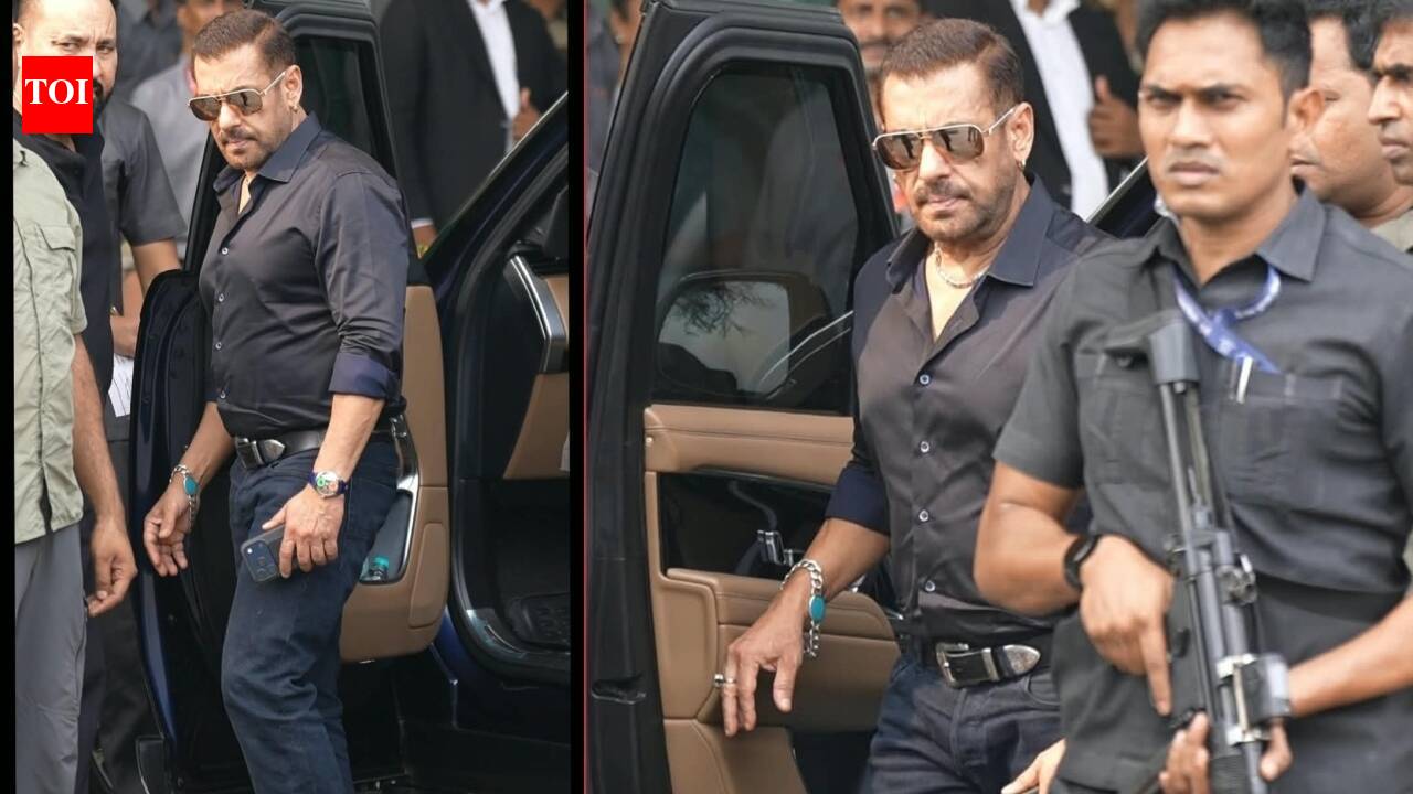 Salman Khan makes first appearance after gun fire on Tiger Shroff, with heavy security