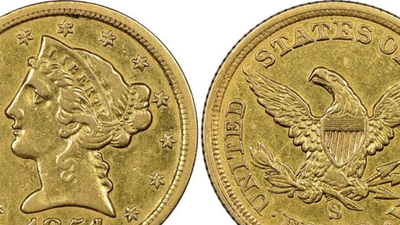 In 1867, San Francisco minted a $5 gold coin that passed down through a family; 159 years later, it was found inside a cigar box in a Texas closet and sold for $97,600 after experts identified its rarity