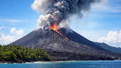 India’s only confirmed active volcano rises from the Andaman Sea, surrounded by black lava slopes and deep-blue water; travellers can view the remote volcanic island by boat, but landing is restricted