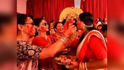 Sindoor Khela meets Navami festivities across Jaipur