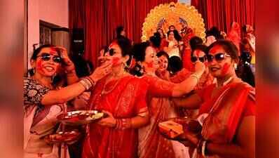 Sindoor Khela meets Navami festivities across Jaipur