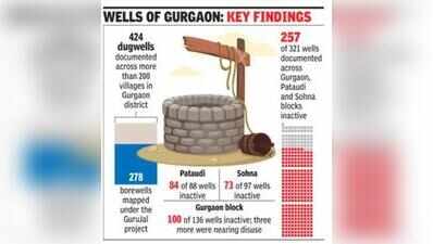 Gurgaon’s 80% dug wells choked with muck, run dry