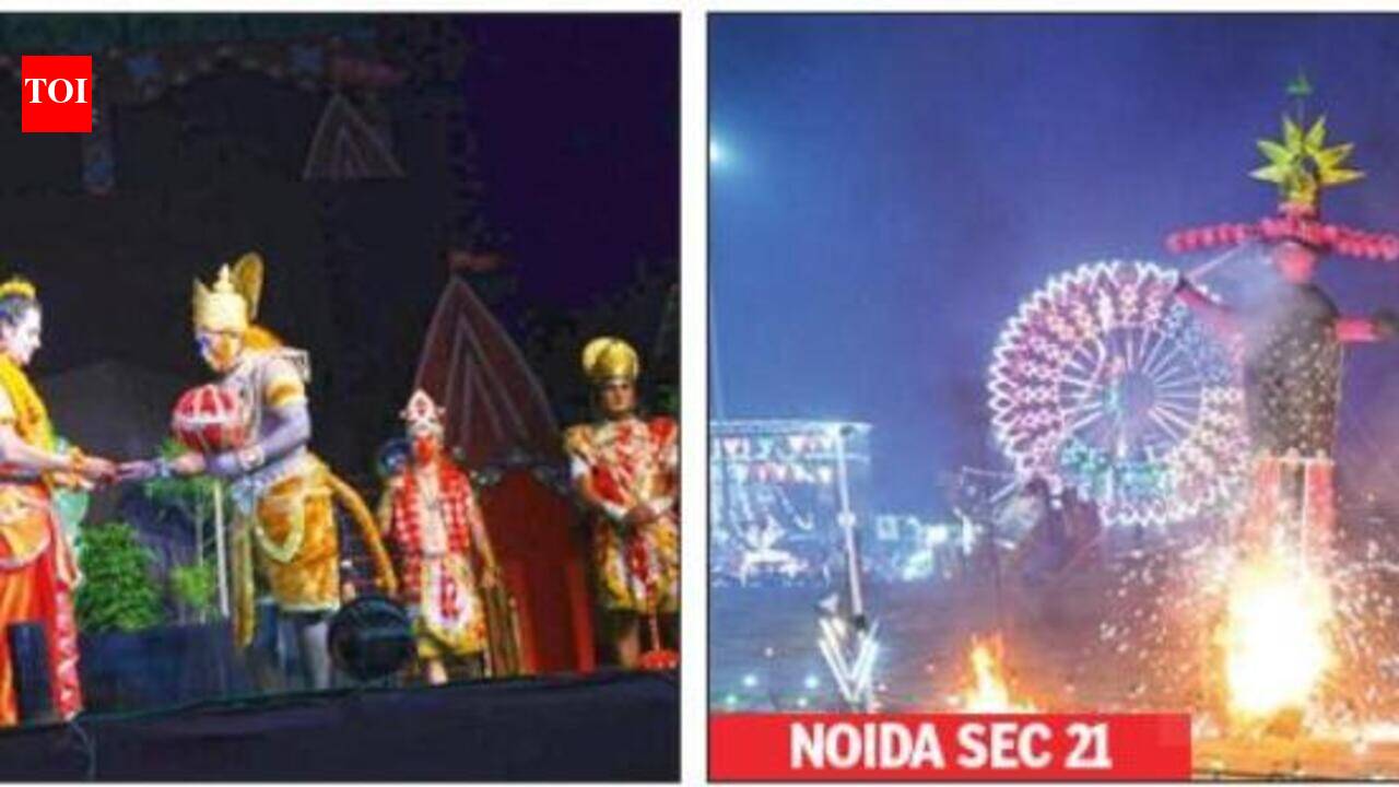 Ramlila comes to an end with Ravan dahan across Noida