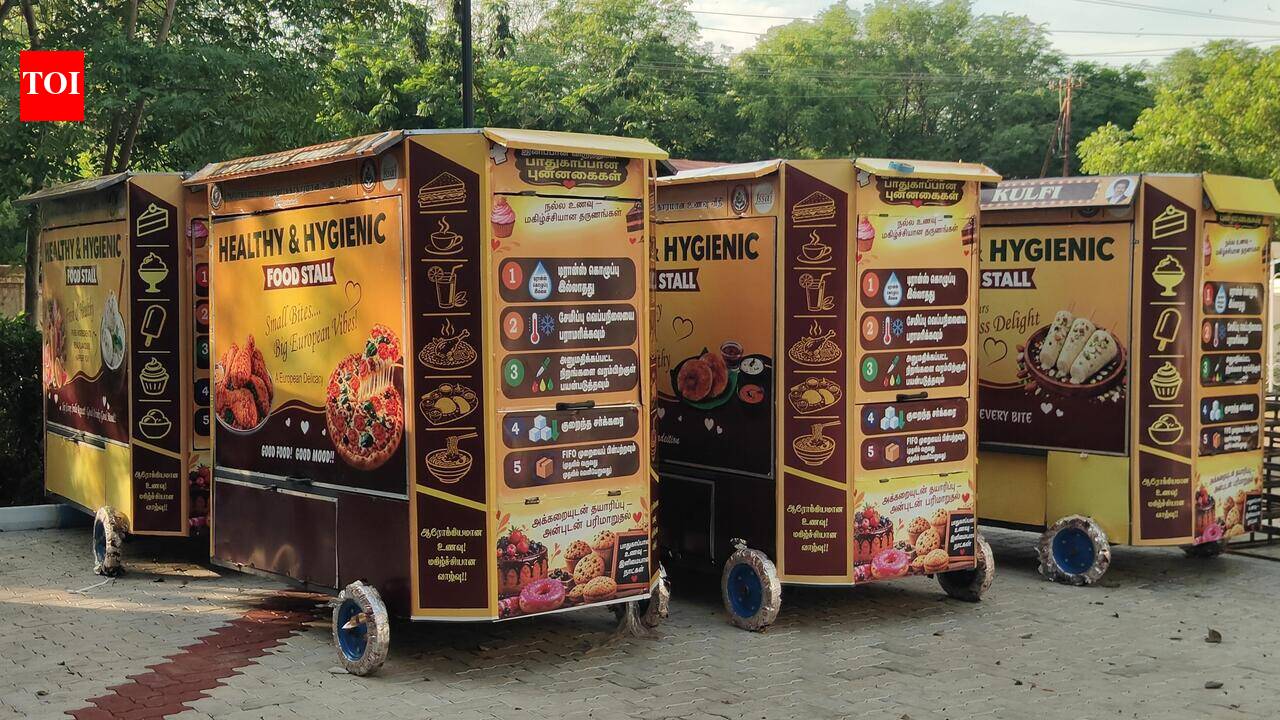 Customised carts arrive for Trichy's 1st food street