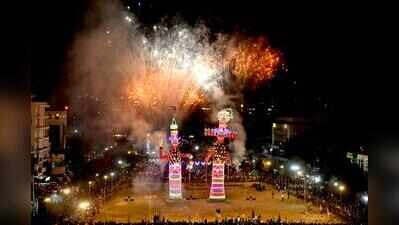 Jaipur celebrates Dussehra with towering effigies, Kota adds 3D twist