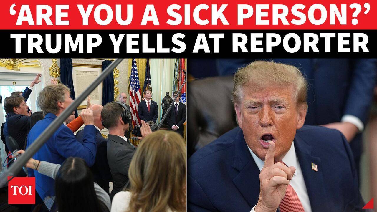 Photo: The Times of India Donald Trump outburst leads to social media debate on cognitive health