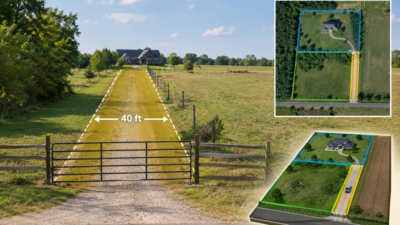 In Missouri, a couple bought land with no road access and sought a 40-foot strip through their neighbour's property; a 2026 appeals court reversed the ruling that would have given them ownership of the road