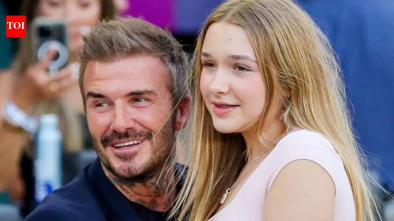 David Beckham's road-trip selfie with Harper, 15, offers a family ...