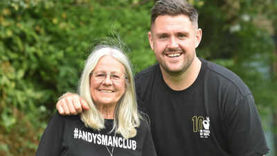 After her son died at 23 in 2016, Elaine Roberts and son-in-law Luke Ambler started a men's support group with nine attendees; today it helps 7,000 men a week and has earned a national award