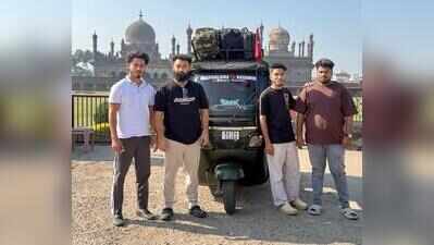 Four friends take 7,000 km auto journey to Kashmir