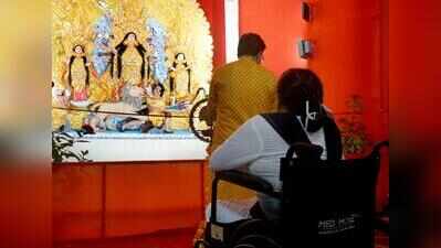 ‘Festival for everyone’: A pandal with reserved viewing for differently abled, elderly
