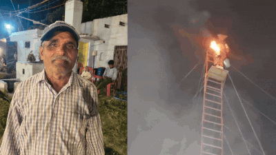 At 69, Delhi ‘stuntman’ continues 50-year Ramleela tradition of setting himself on fire, jumping 50ft; watch