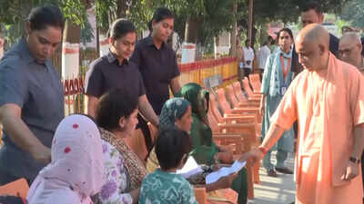 Land disputes, medical aid, welfare schemes: UP CM Yogi Adityanath hears public grievances at Janata Darshan