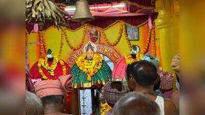 Tarangas, insignias of village deities, worshipped during Dussehra in Goa