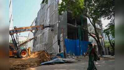 Three houses evacuated after five-storey building tilts in Sushant Lok-1 in Gurgaon
