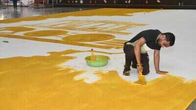 In 2018, Karnataka's Amar Kale quit his engineering job to become an artist; eight years later, his 175.82-square-metre painting made with chilli and turmeric earned a Guinness World Record