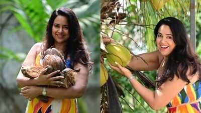 Garden inspiration from Sameera Reddy’s Goa home: Coconut palms, a 350-mango tree and a farm-to-table life