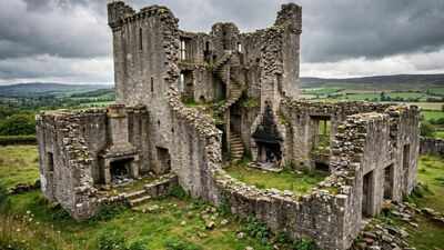 Built in 1584 and abandoned in the 18th century, a roofless Scottish castle with original fireplaces and staircases is on sale for £120,000