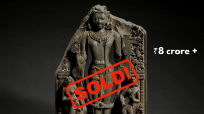 An 11th-12th-century Vishnu sculpture from India's Pala era entered a Swiss collection, sold at a 1973 auction and stayed with its buyer for 53 years before fetching Rs 8.16 crore, over nine times the high estimate
