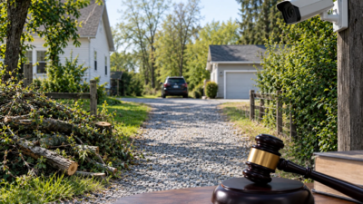 In 2020, a Minnesota couple bought a home reached through a neighbour's gravel driveway; a feud over trees and a security camera led to $27,000 in damages, but an appeals court reversed the $20,000 privacy award