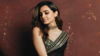 'Musafir Cafe' star Vedika Pinto stuns in a black Anita Dongre embroidered saree worth Rs 2.2 lakh, says ‘Diwali came early this year’