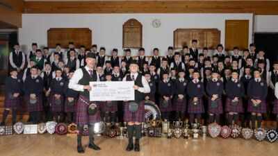 12-year-old Scottish bagpiper Elliot Wilson raised £19,000 after an alleged attack in Edinburgh; he donated the money to his school pipe band