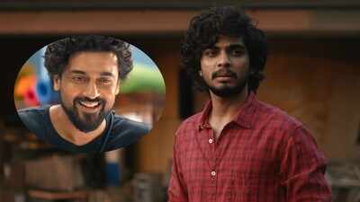 Suriya unveils Naslen’s first look as Eswaran from their next film ‘Scene’ as the Malayalam actor makes Tamil debut with intense avatar