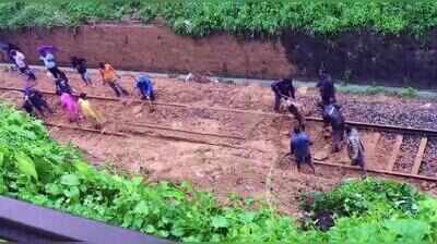 Landslide derails train in Keralam, services hit