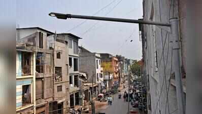 Streetlights burn bright during day amid power crisis