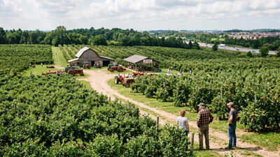 An Ontario farmer says he turned down a C$16 million offer for his 164-acre fruit farm; instead, his family placed 29 acres under a 999-year easement, with plans to protect the rest from development
