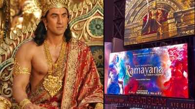 ‘Ramayana’ trailer featuring Ranbir Kapoor and Yash takes over Times Square; audience applauds after action-packed preview - WATCH