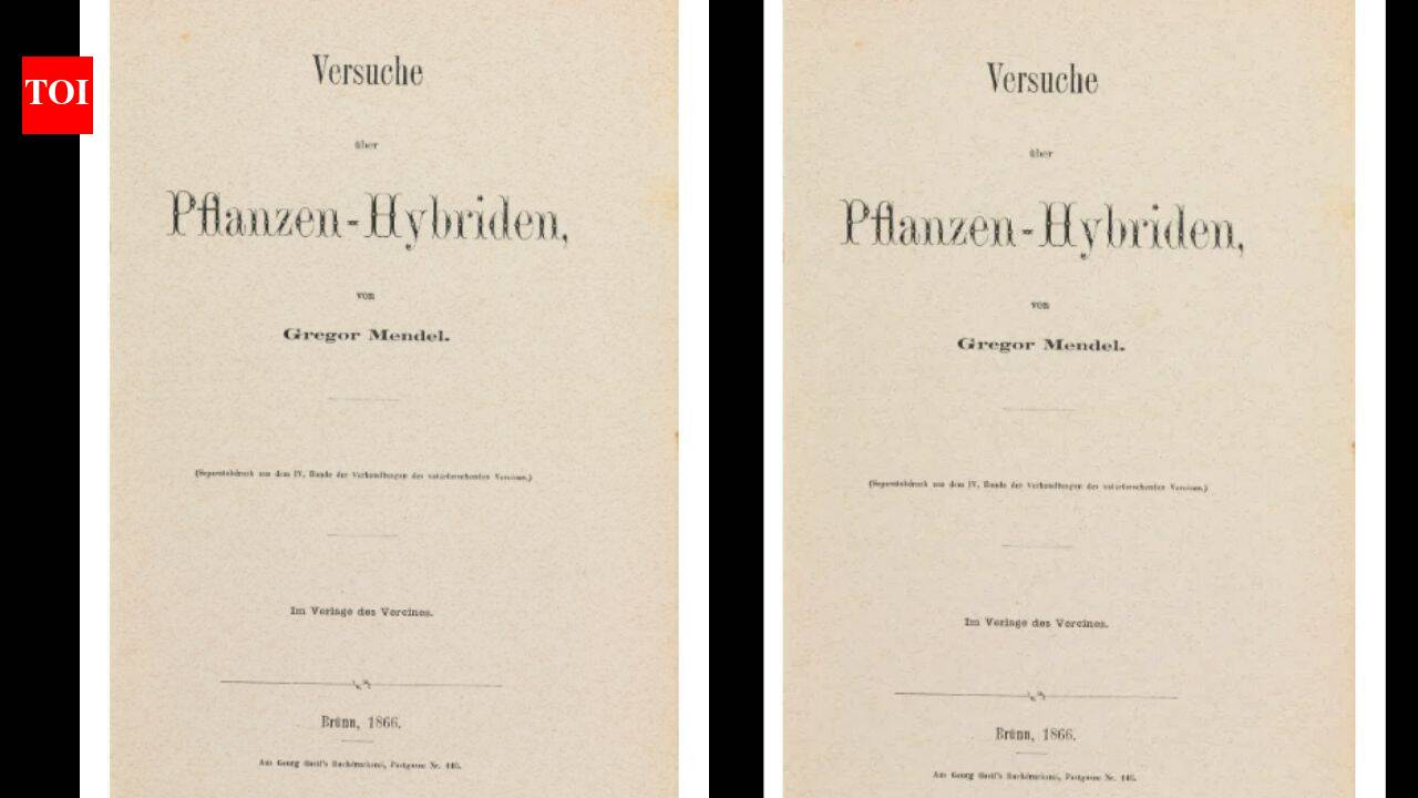 In 1866, a monk printed 40 copies of his pea-plant research, but his discovery was ignored for 34 years; one rare surviving copy passed through a 2016 auction before selling for Rs 6.10 crore in 2026