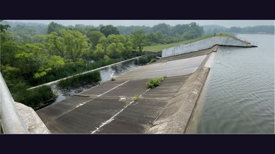 Ohio lowered Guilford Lake by 20 feet for a $14 million dam rehabilitation project; the reservoir is expected to refill in 2027