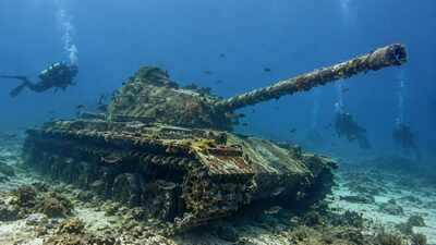 In 2025, Turkey sank a 45-ton M62 tank off Gökçetepe to boost diving ...
