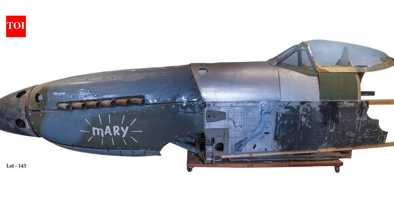 Man spent over 20 years restoring Spitfire aircraft in UK garage; project sells for £18,000