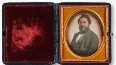 In 1856, a photographer captured a man whose identity was forgotten; after selling in 2025 as an unknown sitter, the portrait was traced to New York's first licensed Black lawyer and sold for $230,400