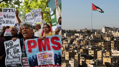 Evening news wrap: Delhi police detain SIR protesters marching towards EC headquarters; Jordan church shooting leaves seven dead & more