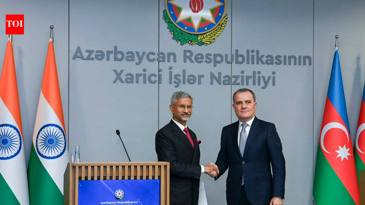 India's External Affairs Minister S. Jaishankar meets Azerbaijan's Jeyhun Bayramov in Baku