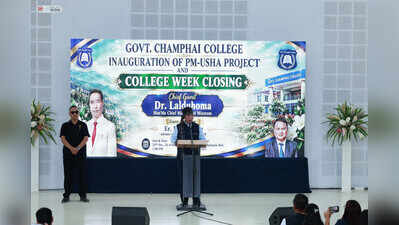 Lalduhoma inaugurates Rs 5cr projects at Champhai college
