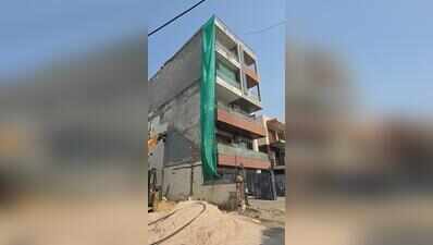 Second building tilts after excavation, four houses evacuated, HSVP issues notice in Gurgaon