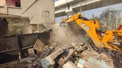 Structures razed for Asarwa ROB project