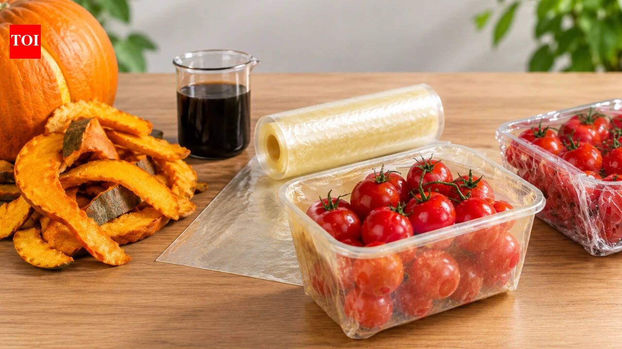 Pumpkin peel packaging slowed tomato spoilage in a 20-day test